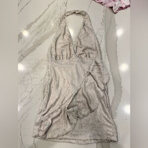 DO+BE halter sequin mini dress